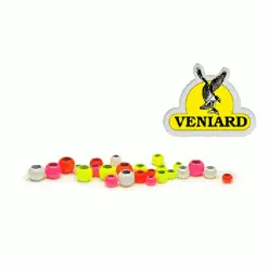 Veniard Hot Colour Brass Beads - XS Fluorescent Orange 2.8mm
