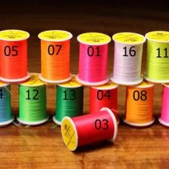 Veniard Glo-Brite Floss 100 Yards - No.1 Neon Magenta