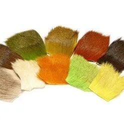 Veniard Deer Body Hair Plain Dyed - Dark Brown