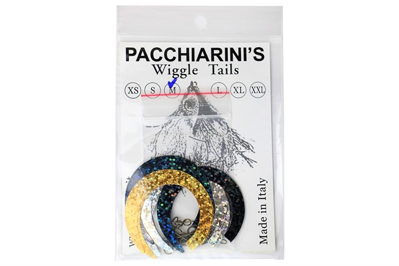 Fulling Mill Pacchiarinis Wiggle Tails - 6x Green/Red/Rainbow Medium 4 Fulling Mill Pacchiarinis Wiggle Tails - 6x Green/Red/Rainbow Medium - Image 2