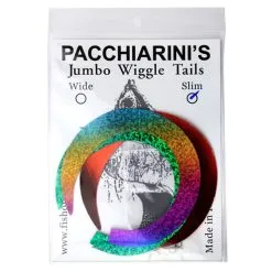 Fulling Mill Pacchiarinis Wiggle Tails - 6x Green/Red/Rainbow Medium 8 Fulling Mill Pacchiarinis Wiggle Tails - 6x Green/Red/Rainbow Medium -Fishing Rods store 46313 2