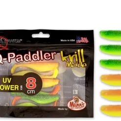 Quantum Q-Paddler UV Lures Power Pack - 10cm 3xHot Shad 2xDesert Sunset -Fishing Rods store 47844 2