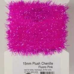 Semperfli 15mm Plush Transluscent Chenille - Fl. Dark Pink