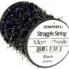 Semperfli Micro Chenille Straggle String - Black -Fishing Rods store 48075