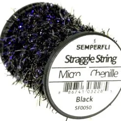 Semperfli Micro Chenille Straggle String - Black