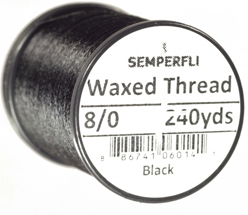 Semperfli Classic Waxed Thread 240yd - 6/0 Black 9 Semperfli Classic Waxed Thread 240yd - 6/0 Black - Image 7