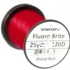 Semperfli Fluoro Brite Thread - Blood Red -Fishing Rods store 48081