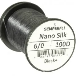 Semperfli Nano Silk 100D - 6/0 Black 7 Semperfli Nano Silk 100D - 6/0 Black -Fishing Rods store 48085 2
