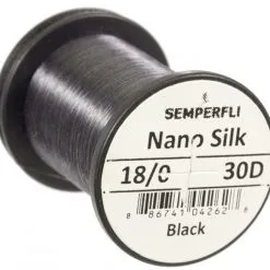 Semperfli Nano Silk Ultra 30D - 18/0 Black