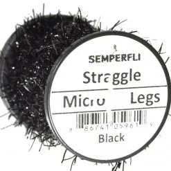 Semperfli Straggle Legs - 6m Spool - Black