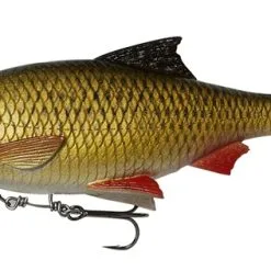 Savage Gear 4D Line Thru Pulse Tail Roach 18cm 90g SS - Firetiger -Fishing Rods store 49525 2