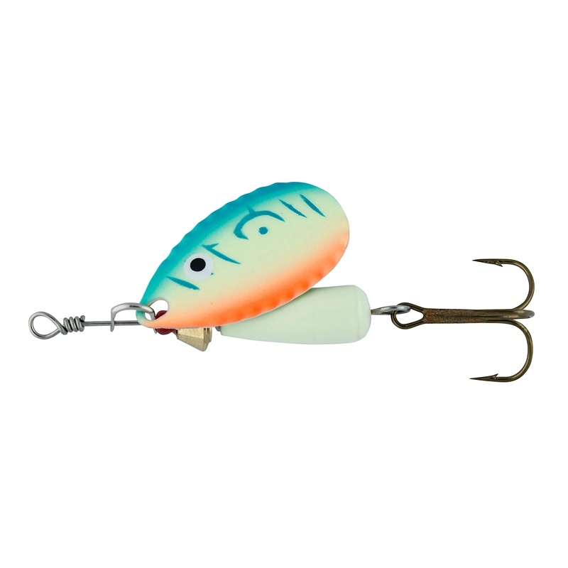 Abu Garcia Droppen UV-Glow Spinner 6g - Blue/Orange 3 Abu Garcia Droppen UV-Glow Spinner 6g - Blue/Orange