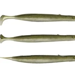 Savage Gear Gravity Stick Lure - 14cm 15g 6pcs - Green Silver UV Paddletail -Fishing Rods store 50978 2