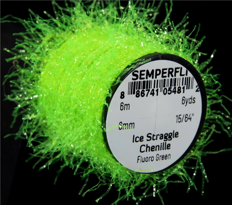 Semperfli Ice Straggle Chenille - Black 6 Semperfli Ice Straggle Chenille - Black - Image 4