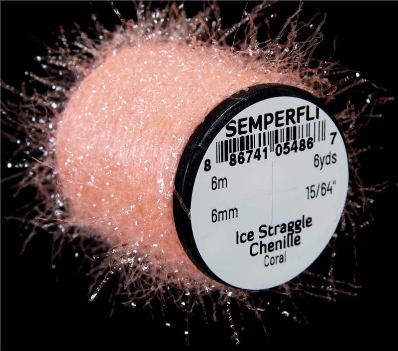 Semperfli Ice Straggle Chenille - Black 7 Semperfli Ice Straggle Chenille - Black - Image 5