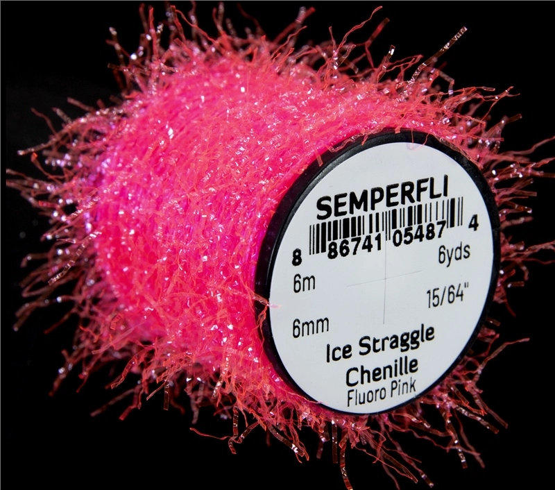 Semperfli Ice Straggle Chenille - Black 8 Semperfli Ice Straggle Chenille - Black - Image 6