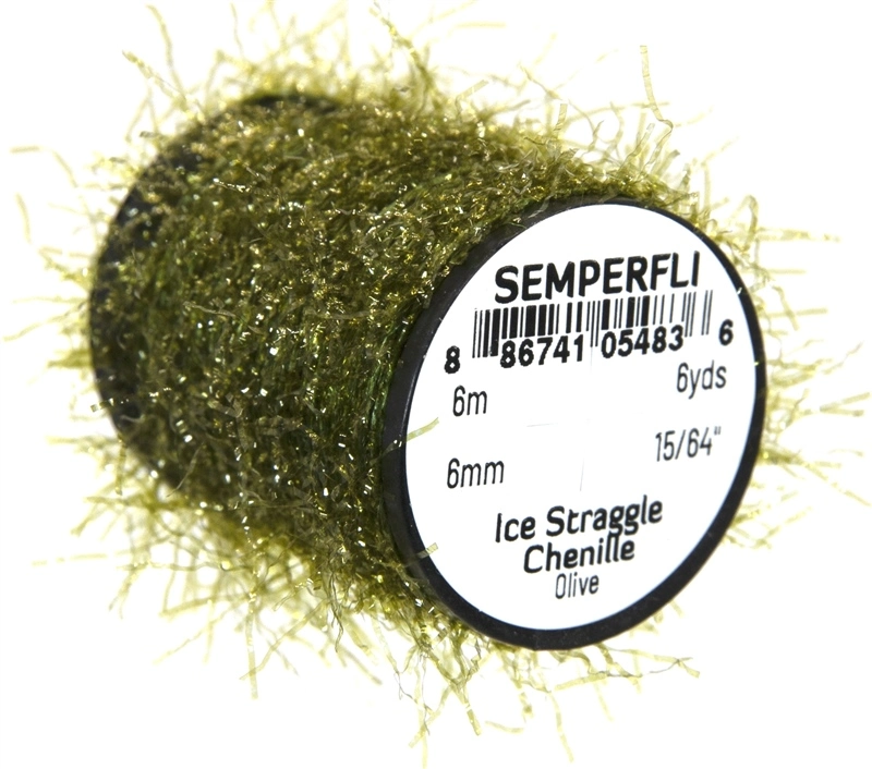 Semperfli Ice Straggle Chenille - Black 3 Semperfli Ice Straggle Chenille - Black