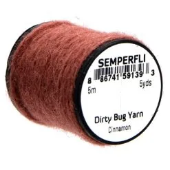 Semperfli Dirty Bug Yarn - Caddis Brown -Fishing Rods store 51096 3