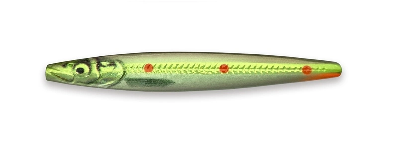 Savage Gear Line Thru Zerling Lure 10.6cm 20g Sinking - Green Silver 8 Savage Gear Line Thru Zerling Lure 10.6cm 20g Sinking - Green Silver - Image 6