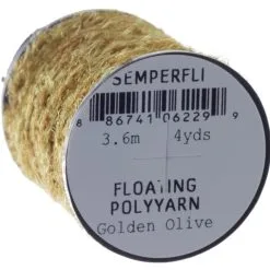 Semperfli Dry Fly Polyyarn - 3.6m Spool - Black -Fishing Rods store 51479 13