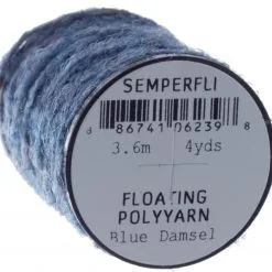 Semperfli Dry Fly Polyyarn - 3.6m Spool - Black -Fishing Rods store 51479 23