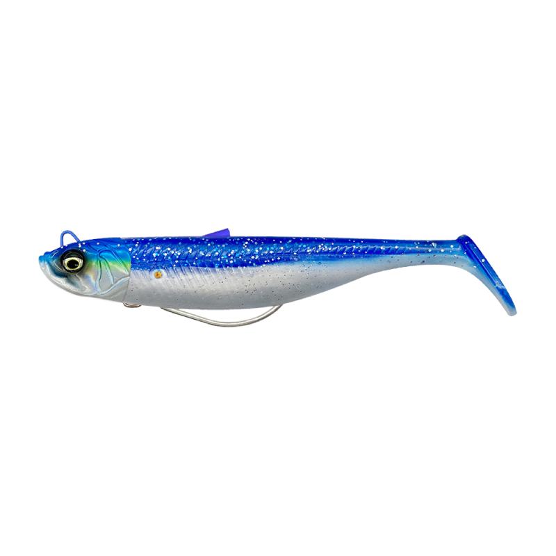 Savage Gear Savage Minnow Weedless 12.5cm 28g Sinking - Loose - Blue Pearl Silver 4 Savage Gear Savage Minnow Weedless 12.5cm 28g Sinking - Loose - Blue Pearl Silver - Image 2