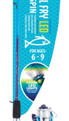 Jarvis Walker Small Fry 5ft LED Spin Combo - Blue/Purple