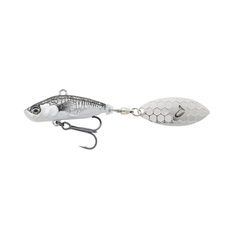 Savage Gear 3D Sticklebait Tailspin Lure - 8cm 18G - Black Silver 6 Savage Gear 3D Sticklebait Tailspin Lure - 8cm 18G - Black Silver - Image 4
