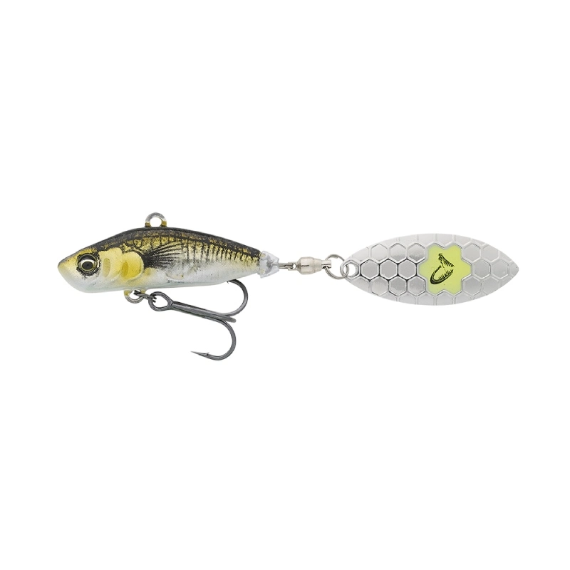 Savage Gear 3D Sticklebait Tailspin Lure - 8cm 18G - Black Silver 7 Savage Gear 3D Sticklebait Tailspin Lure - 8cm 18G - Black Silver - Image 5