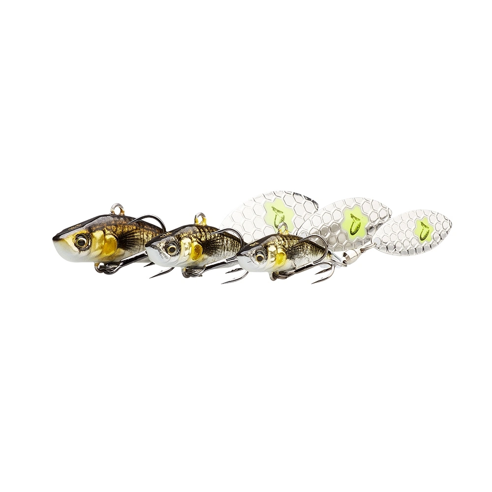 Savage Gear 3D Sticklebait Tailspin Lure - 8cm 18G - Black Silver 3 Savage Gear 3D Sticklebait Tailspin Lure - 8cm 18G - Black Silver